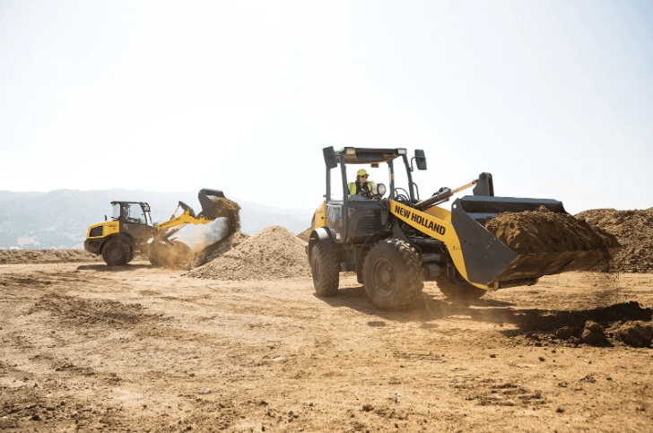 New Holland Construction Equipment on a site