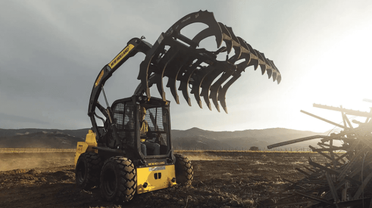 Skid Steer opening grapple claw